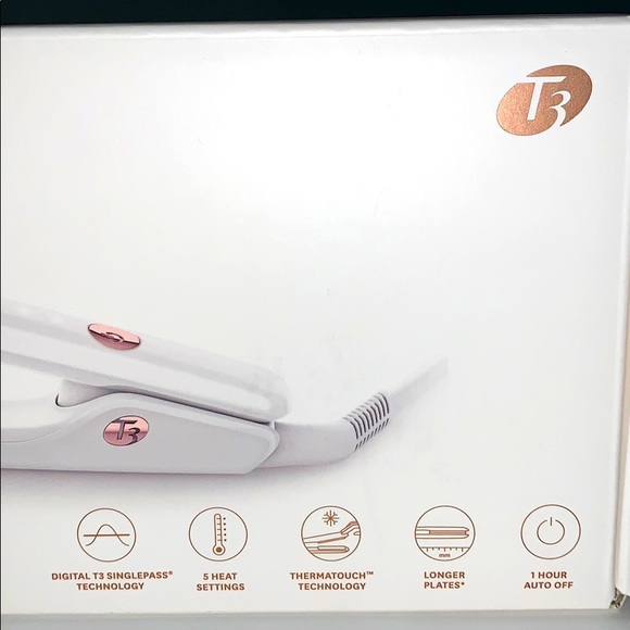 T3 SinglePass Ceramic 1” Straightening Flat Iron - Picture 12 of 16